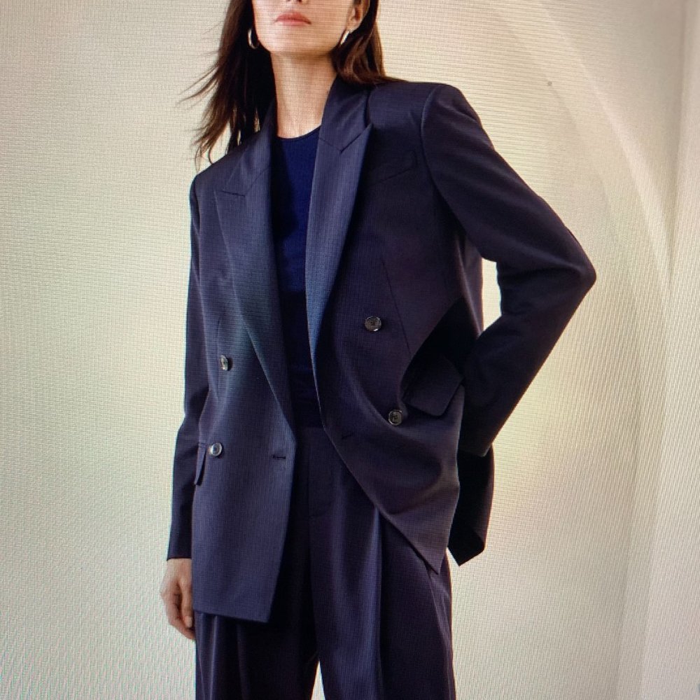 3/$65 Like New Banana Republic Blue Blazer